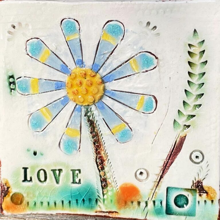Ceramic tile by Angela Evans