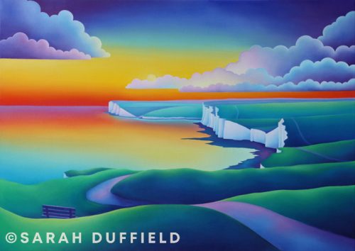 All the way there. Painting by Sarah Duffield.